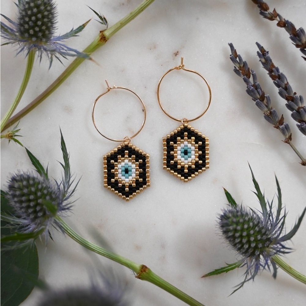 Handmade Evil Eye Earrings